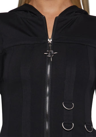 Ego Fitted Corset Sweater With Hardware