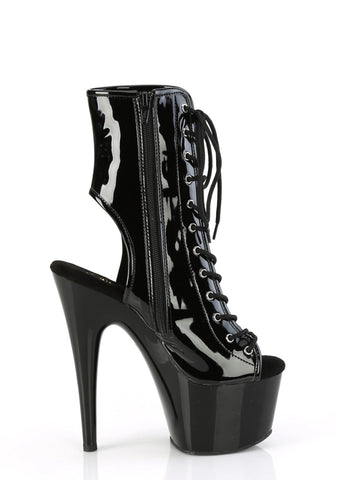 Adore-1016 Platform Ankle Boots-Black