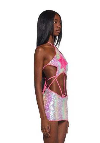 Carnival Starscape Halter Dress