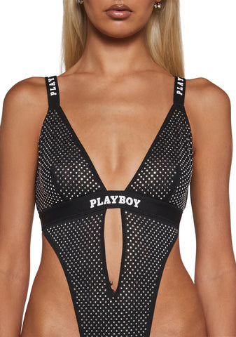 Playboy Disco Fever Teddy - Black