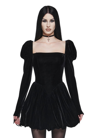 Mystic Hour Velvet Dress