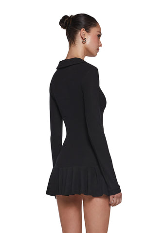 Class Dismissed Mini Dress - Black
