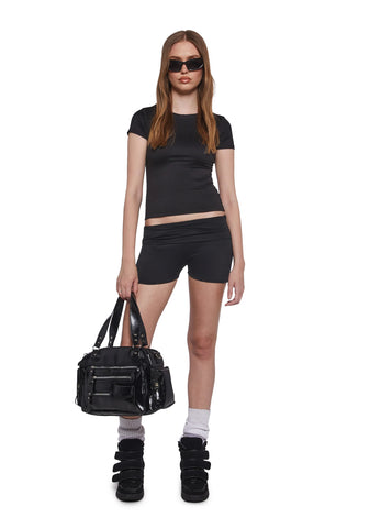 On Time Shine Shoulder Bag