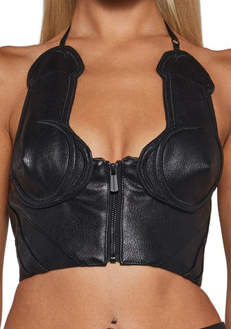 Moto Dickini Top - Black