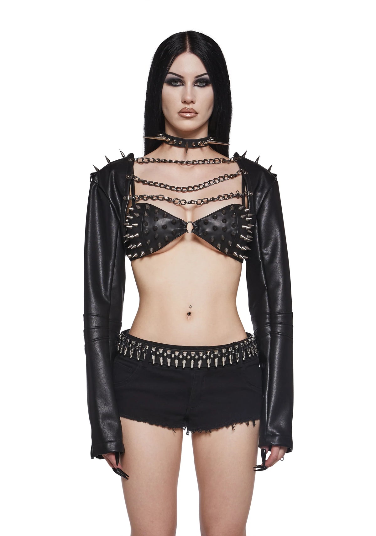 Metal Siren Spiked Shrug