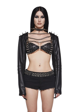 Metal Siren Spiked Shrug