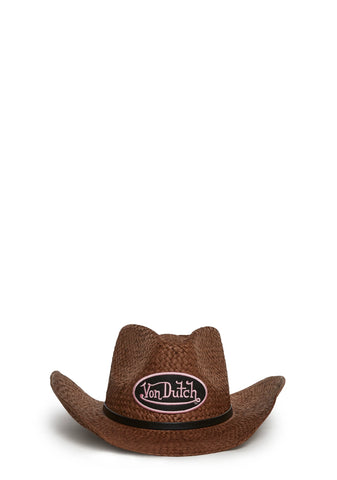 Von Dutch Cowboy Hat - Brown