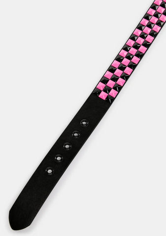 Sweet High Score Studded Belt