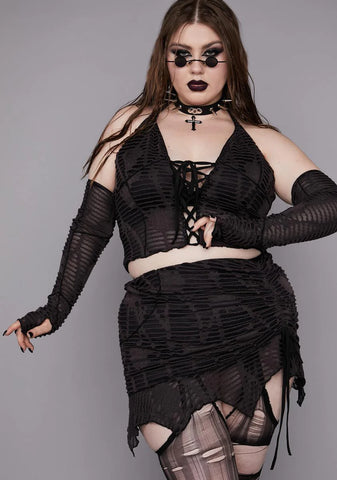 Plus Beyond The Woods Mini Skirt