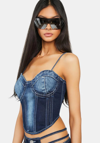 Harley Denim Bustier