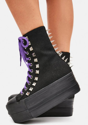 Started Riot Studded Platform Sneakers