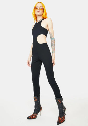 Black Lorel Cutout Jumpsuit
