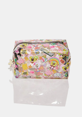 X Spongebob Sticker Makeup Bag