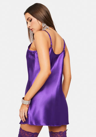 Alone With U Satin Chemise