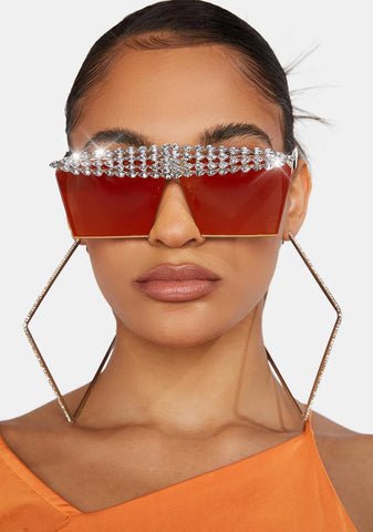 Be You Rhinestone Sunglasses