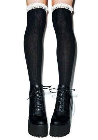 All About That Lace Knee High Socks