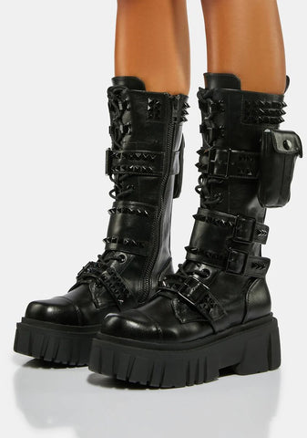 Lethal Strike Pocket Combat Boots