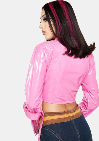 Sweet Things I Deserve Buckle Vinyl Jacket