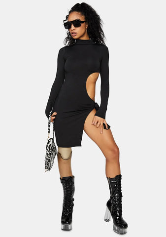 Can't Stop Staring Cut-Out Mini Dress
