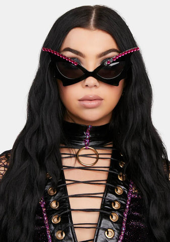 Pink Labyrinth Cat Eye Sunglasses