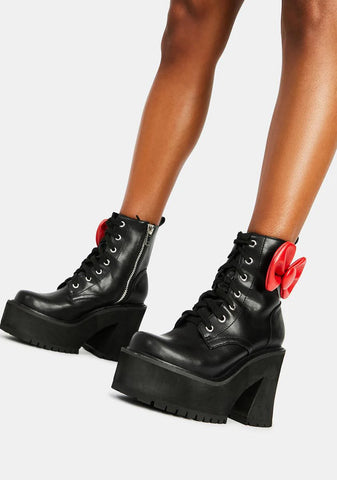Endless Possibilities Platforms Combat Boots