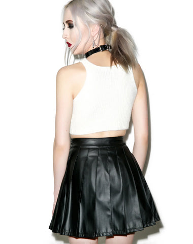 Vinyl Vixen Pleated Skirt