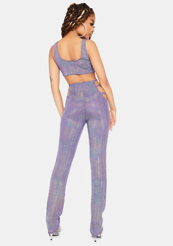 You're My Soulmate Cut-Out Pant Set