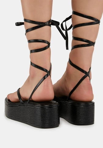 Black Esme Gladiator Sandals