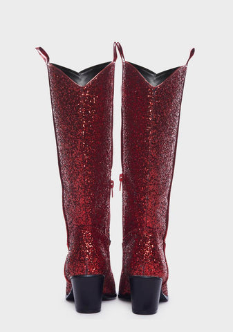 Red Venicee Cowboy Boots