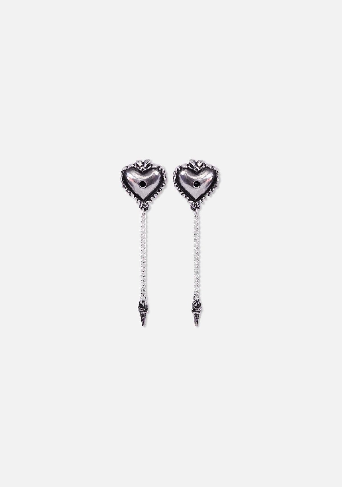 Witches Heart Drop Earrings