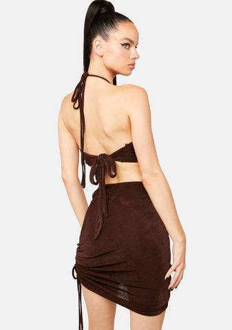 Smooth Talker Halter Dress