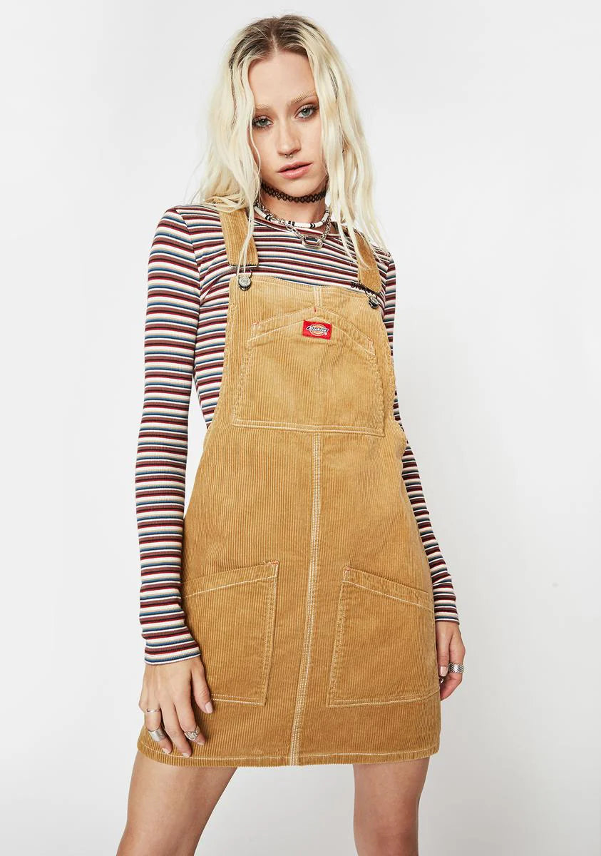 Corduroy Pinafore Dress