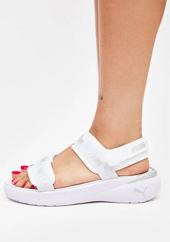 White Sportie Sandals
