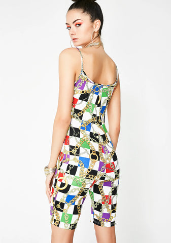 Mad Guap Checkered Catsuit