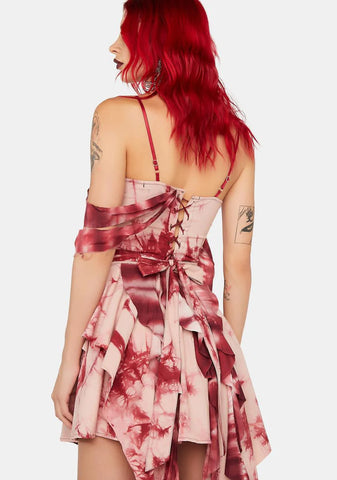 Strapless Bloody Mini Dress