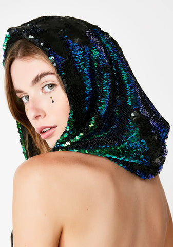 Merbae Sparklin' Shaman Sequin Hood
