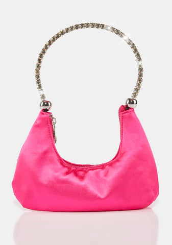 Pink Honey Satin Handbag