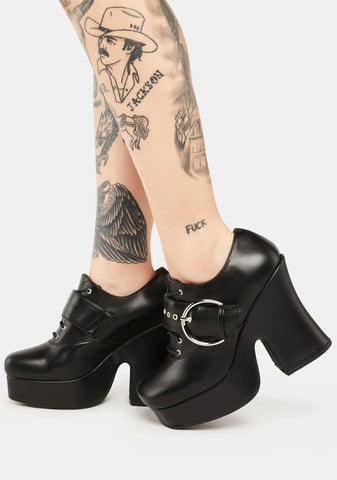 Different Conversation Chunky Platform Shoes