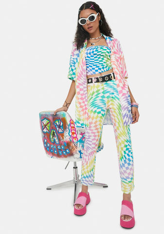 Surreal Life Checkered Shirt