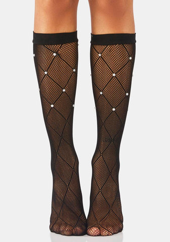 Diamond In The Rough Fishnet Socks