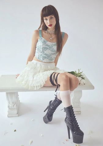 Me Without You Lace Overlay Corset