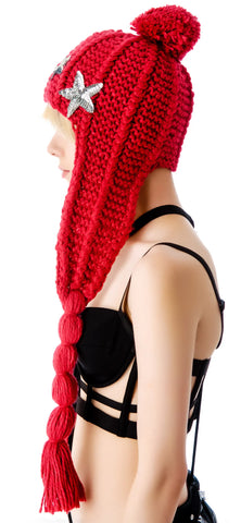 Leonie Star Tassel Beanie