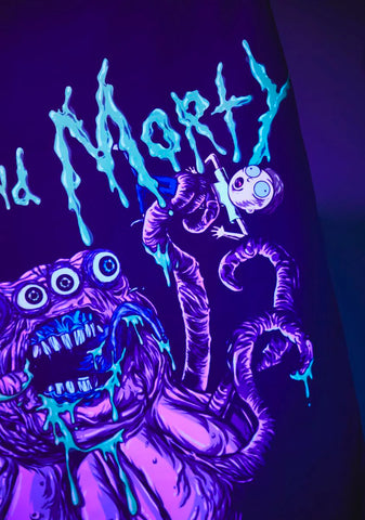 Raising Gazorpazorp Black Light Tapestry