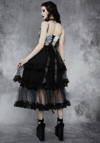 Losing Hope Tulle Midi Skirt