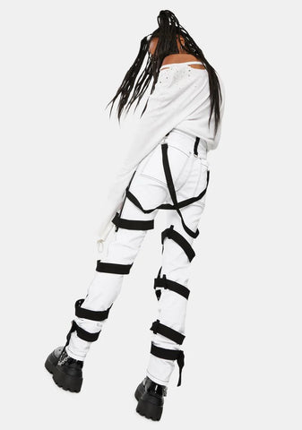 White Harness Pants