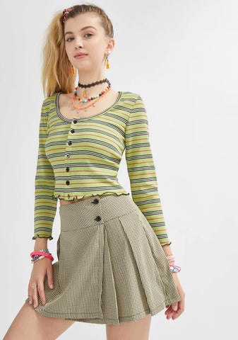 Throwback Ringing Striped Cardigan