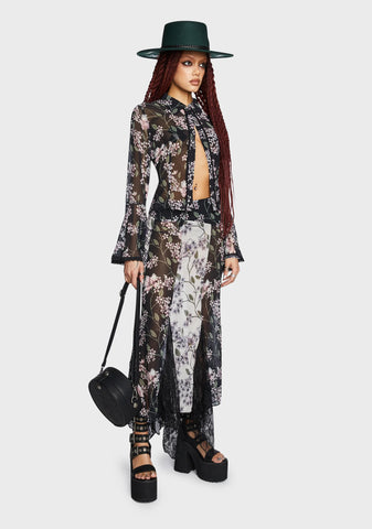 Voice In A Bottle Floral Blouse