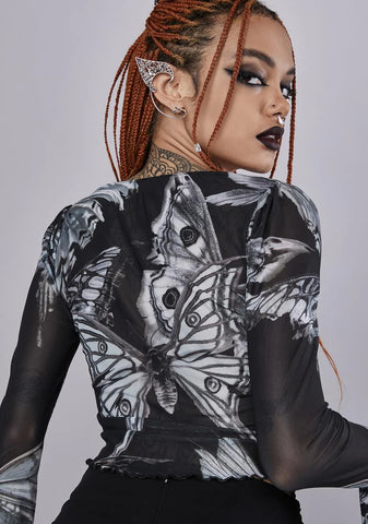 Into The Shadows Crop Top