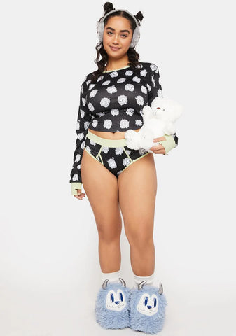 Plus Abominally Cute Pajama Top