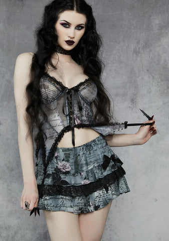 Wretched Retelling Mini Skirt